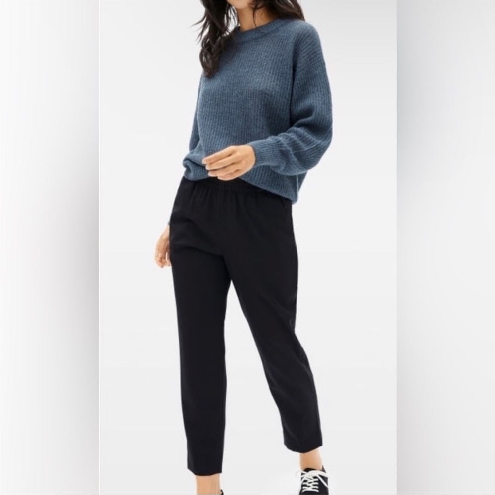NWT Everlane The Italian GoWeave Easy Pant Black Size 0